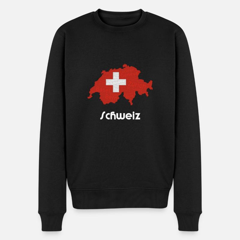 Suisse - Pull Premium bio Homme - noir