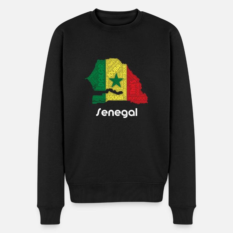 Sénégal - Pull Premium bio Homme - noir