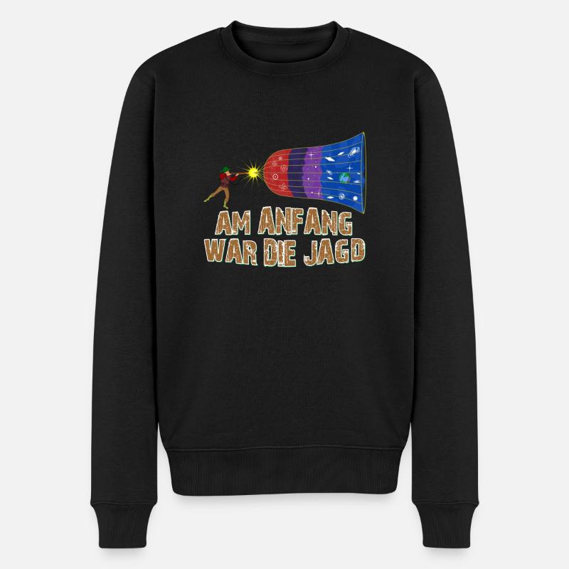 Jagd Big Bang - Männer Premium Bio Pullover - Schwarz