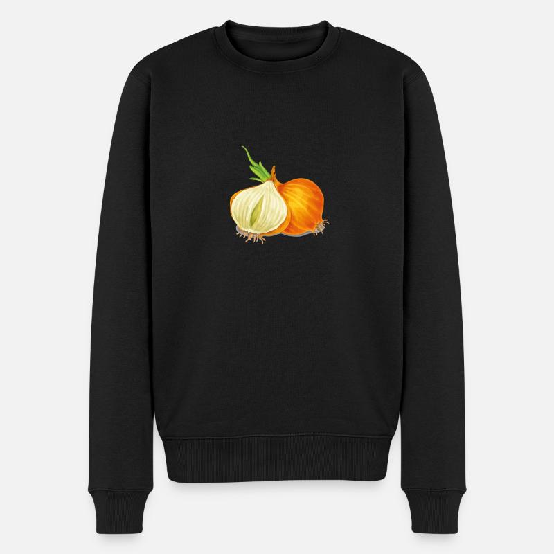Die Zwiebel - Männer Premium Bio Pullover - Schwarz