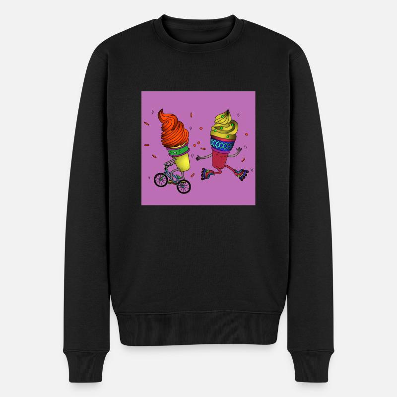 Ice one Skates - Männer Premium Bio Pullover - Schwarz