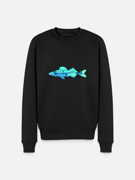 Zander - Männer Premium Bio Pullover - Schwarz