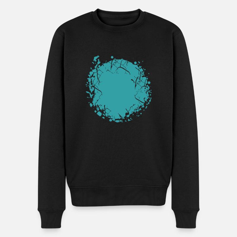 Vector background de - Männer Premium Bio Pullover - Schwarz