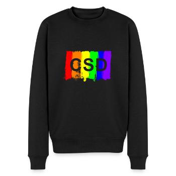 csd brush - Men's Premium Organic Jumper - black - Front - Nico (187cm)