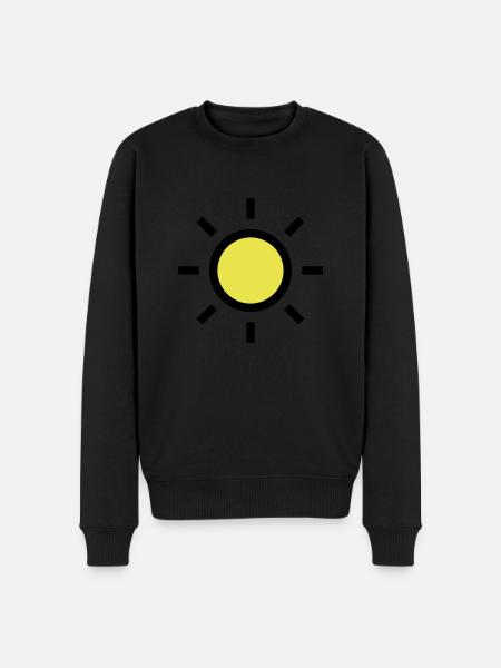Sun sunny icon weather icon - Men's Premium Organic Jumper - black
