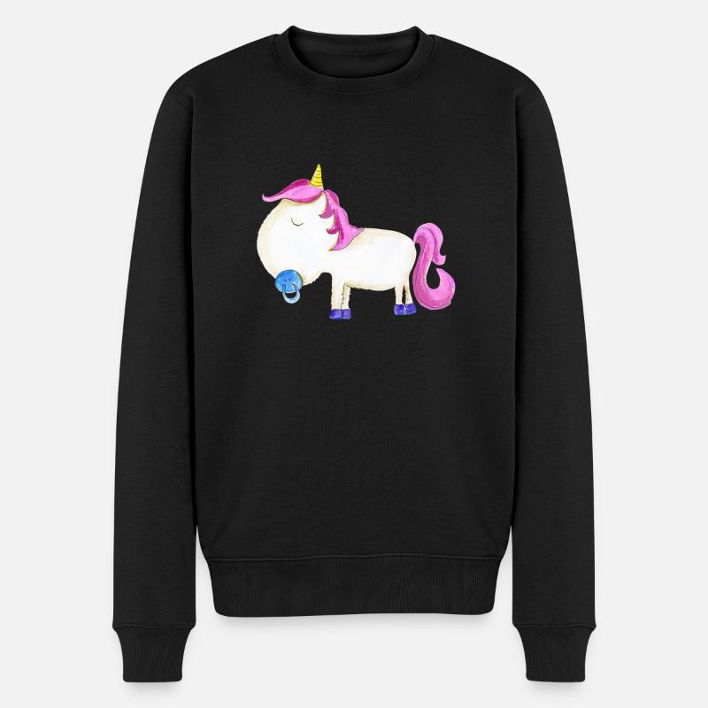 Babyeinhorn - Männer Premium Bio Pullover - Schwarz