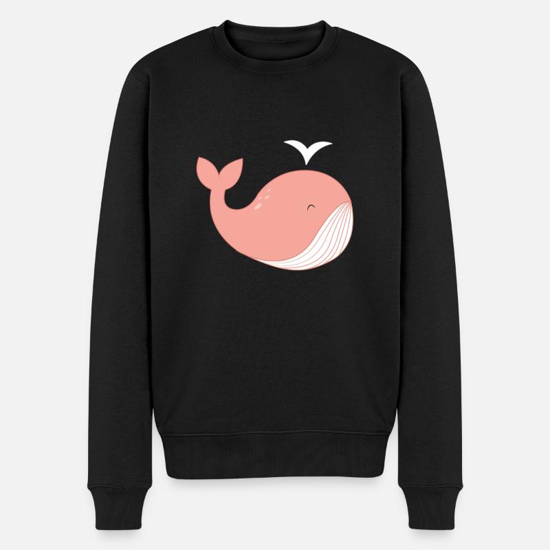 Baleine pas! - Pull Premium bio Homme - noir