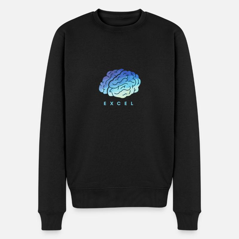Cerveau EXCEL - cerveau - Pull Premium bio Homme - noir