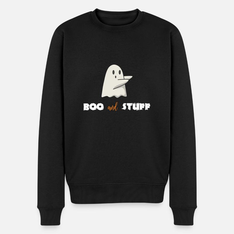 Halloween Geist Gespenst Kostüm lustig Geschenk - Männer Premium Bio Pullover - Schwarz