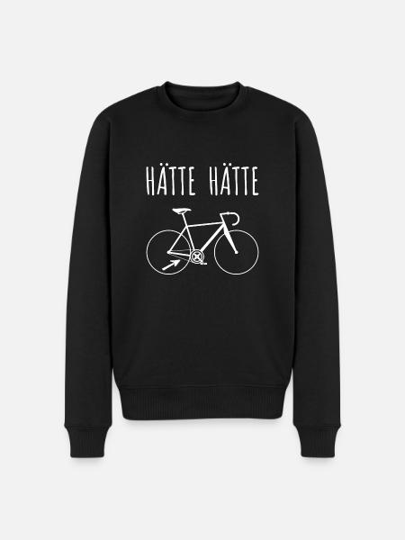 Had fietsketting gehad - Mannen Premium Bio sweater - zwart