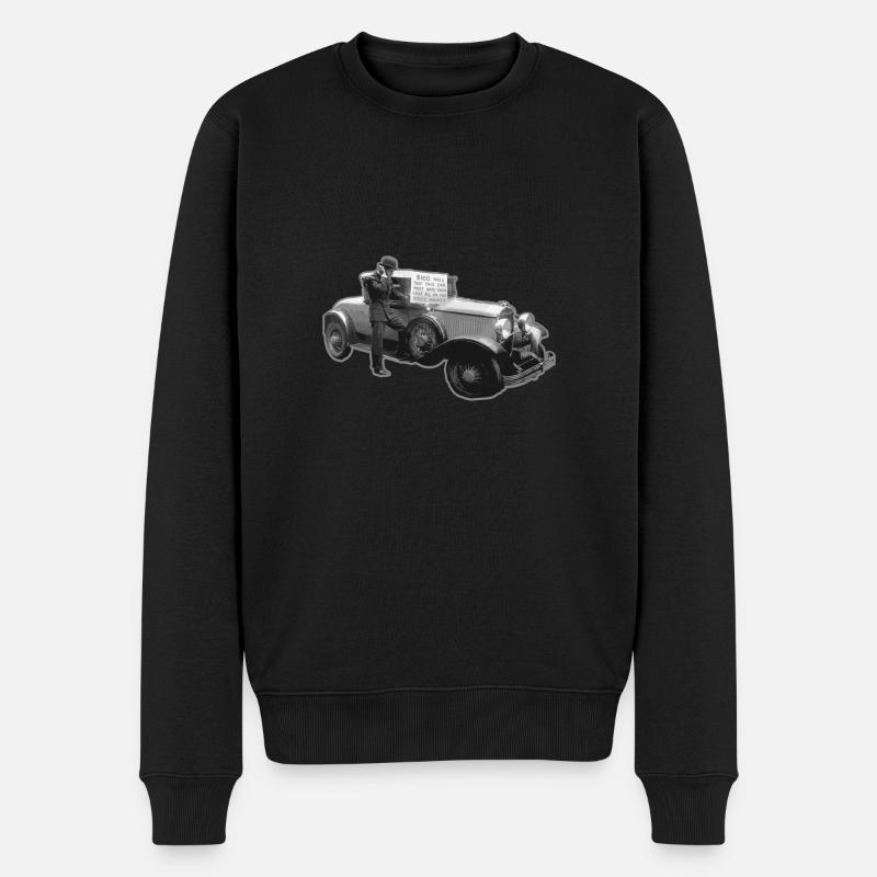 BLACK THURSDAY krach boursier - Pull Premium bio Homme - noir