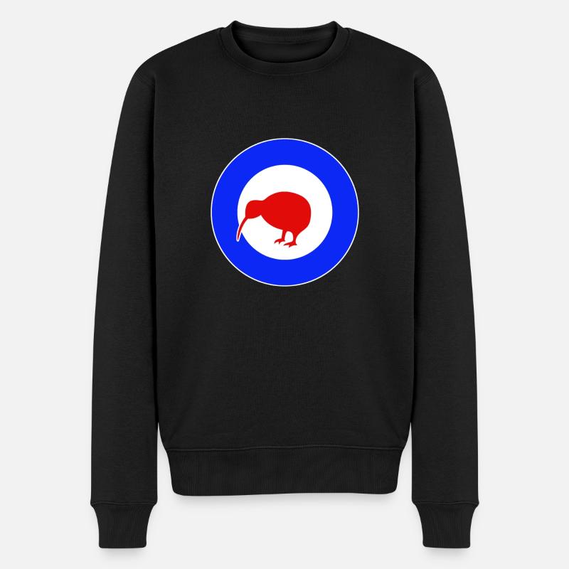 Kiwi Mod - Männer Premium Bio Pullover - Schwarz