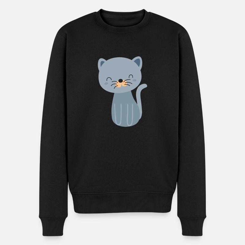 Chat chat - Pull Premium bio Homme - noir
