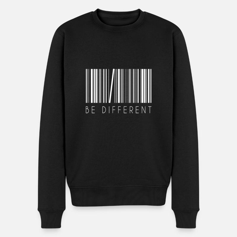 Be Different! - Männer Premium Bio Pullover - Schwarz