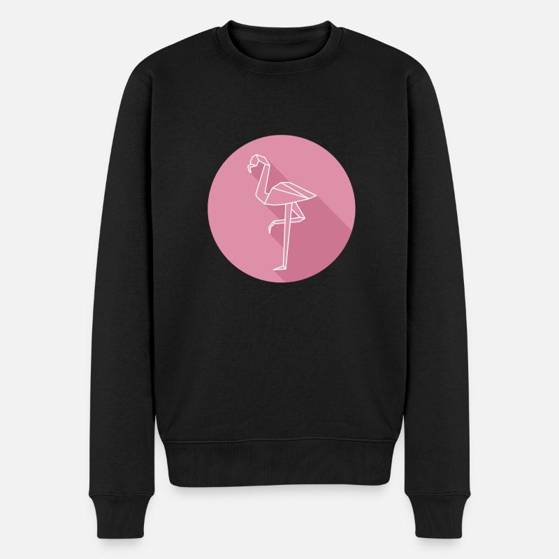 flamingo - Männer Premium Bio Pullover - Schwarz