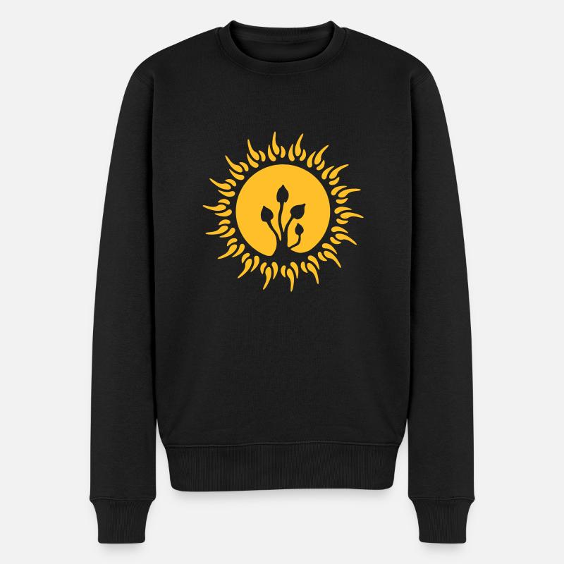 magic mushrooms - Männer Premium Bio Pullover - Schwarz
