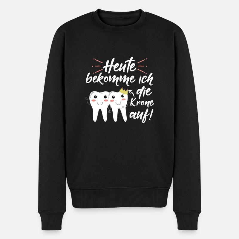 heute bekomme ich die kro - Männer Premium Bio Pullover - Schwarz