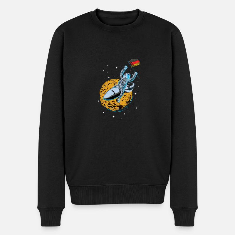 Astronaute allemand dans l’espace - Pull Premium bio Homme - noir
