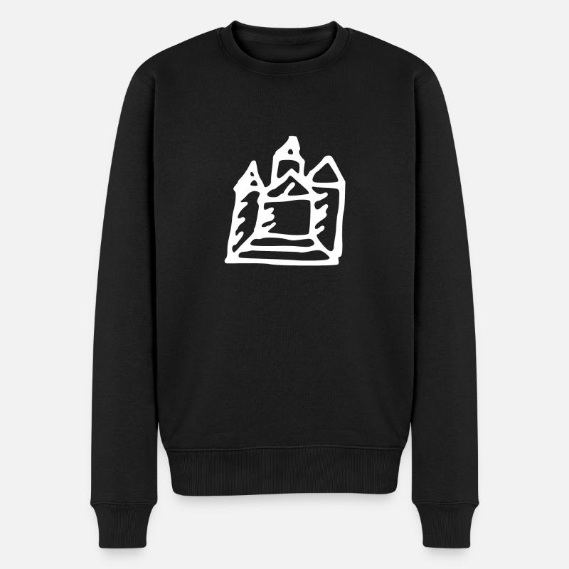 Château (blanc) - Pull Premium bio Homme - noir