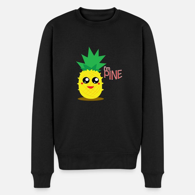 Ananas drôle - Pull Premium bio Homme - noir