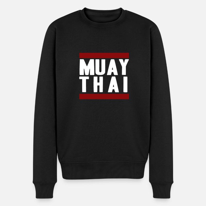 MuayThai - Männer Premium Bio Pullover - Schwarz