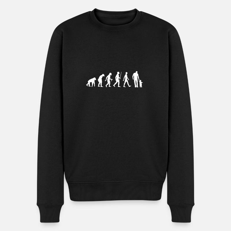 Evolution DAD - Men's Premium Organic Jumper - black