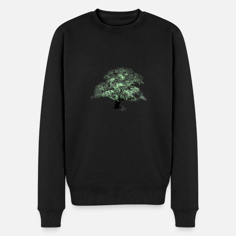 OAKtree - Männer Premium Bio Pullover - Schwarz