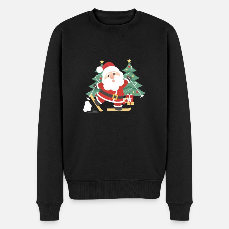 Ski Noël Nikolaus Arbres de Noël - Pull Premium bio Homme - noir