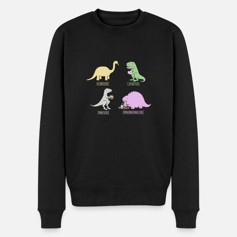 Omnomnivore - Männer Premium Bio Pullover - Schwarz