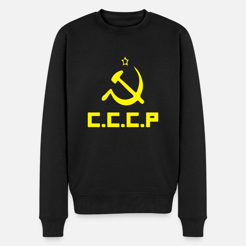 sovietunioncccp - Männer Premium Bio Pullover - Schwarz