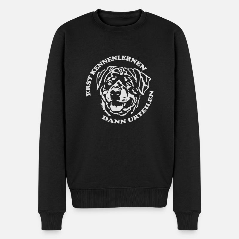 496 Rottweiler - Männer Premium Bio Pullover - Schwarz