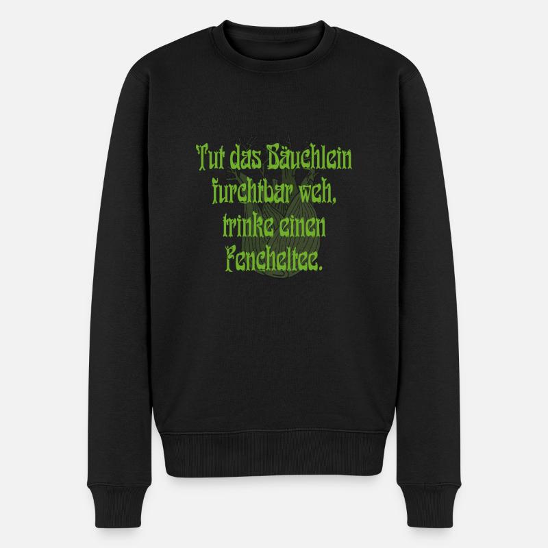 fencheltee - Männer Premium Bio Pullover - Schwarz