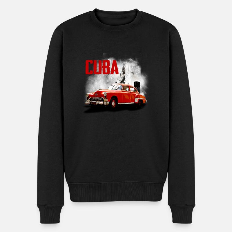 cubancar - Männer Premium Bio Pullover - Schwarz