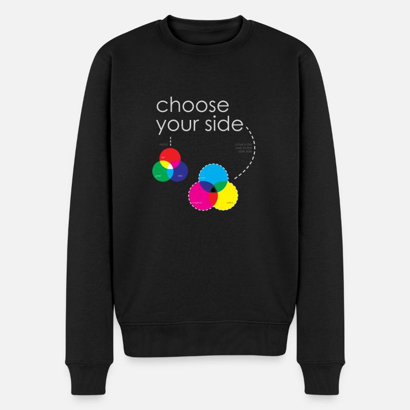 systèmes de couleur - Pull Premium bio Homme - noir