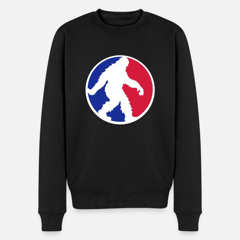 cercle de sport rond marchant sur le côté - Pull Premium bio Homme - noir