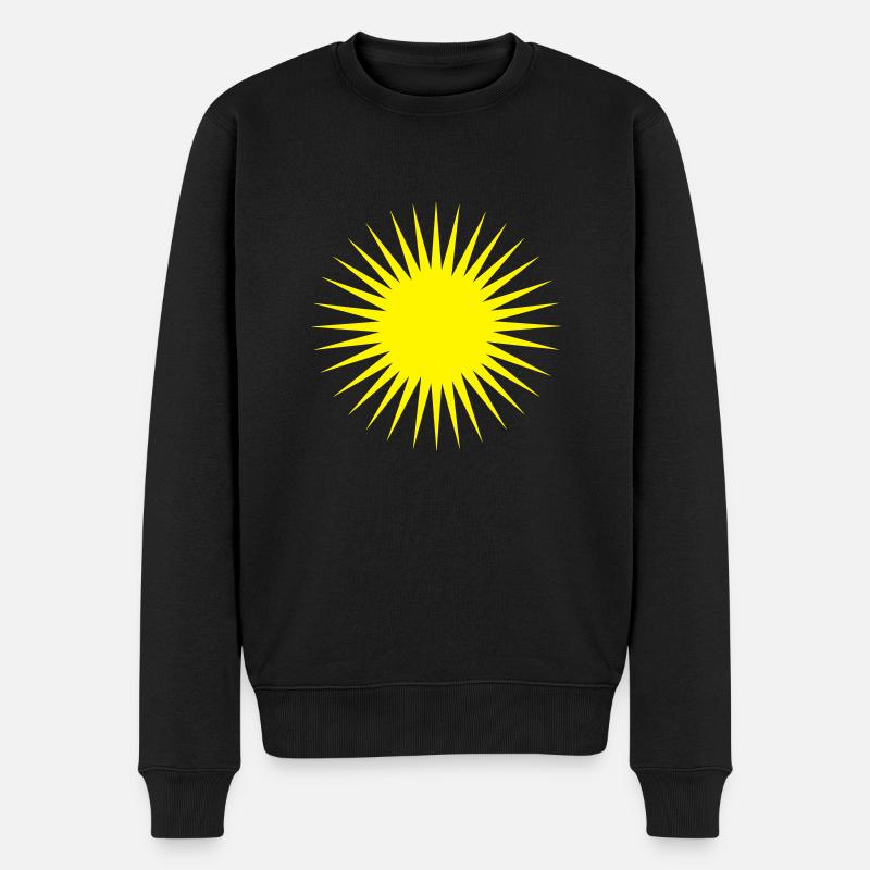 sun1 - Männer Premium Bio Pullover - Schwarz