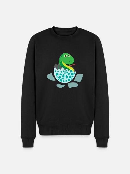 Baby snake hatch - gift idea - Men's Premium Organic Jumper - black