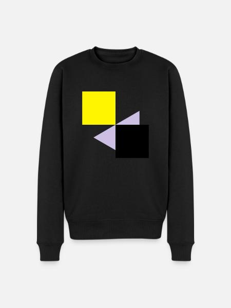 Abstract squares - Men's Premium Organic Jumper - black