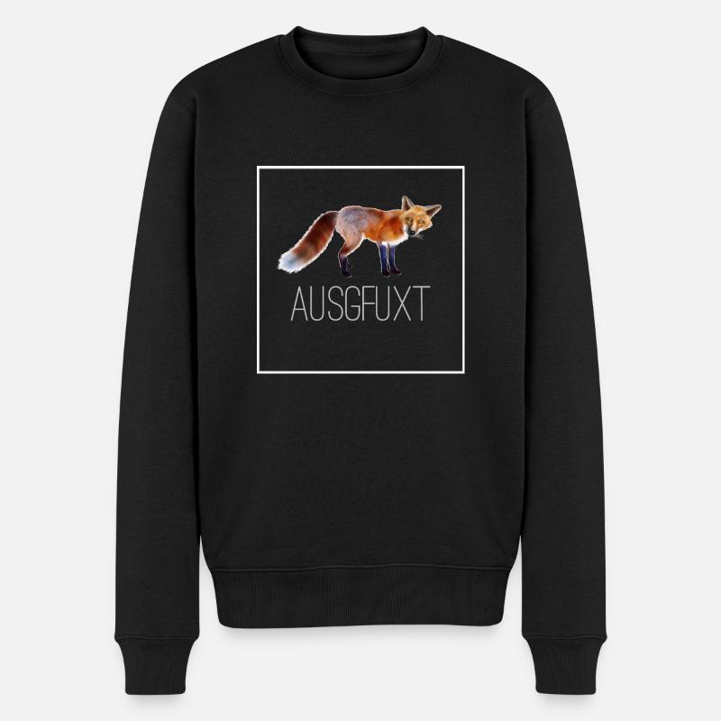 ausgfuxt - Männer Premium Bio Pullover - Schwarz