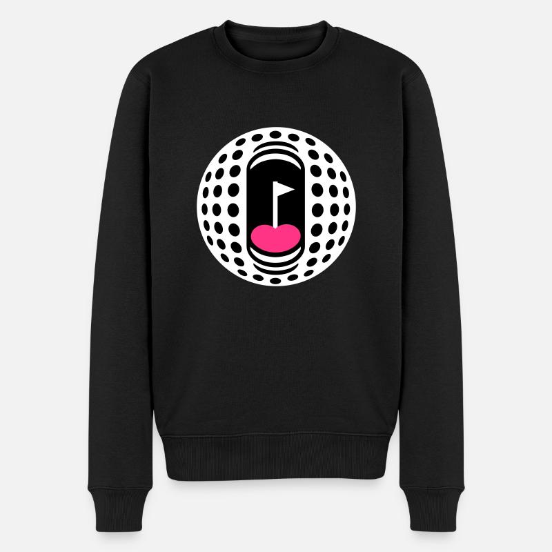 Golfball-Süchtigen - Männer Premium Bio Pullover - Schwarz
