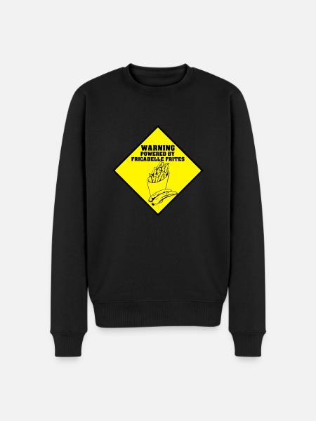 fricadelle frites - Pull Premium bio Homme - noir