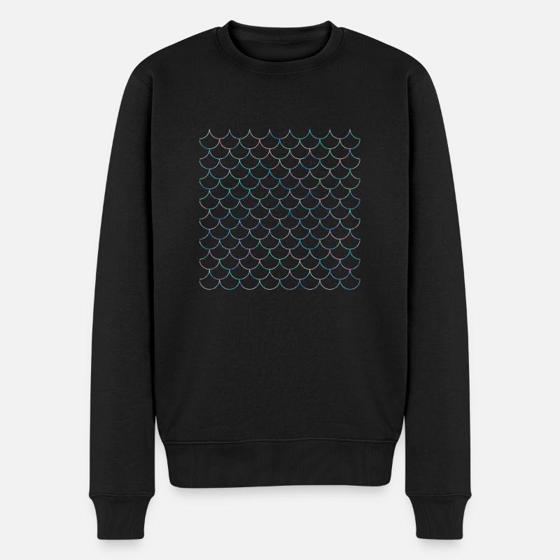 Écailles de sirène - Pull Premium bio Homme - noir