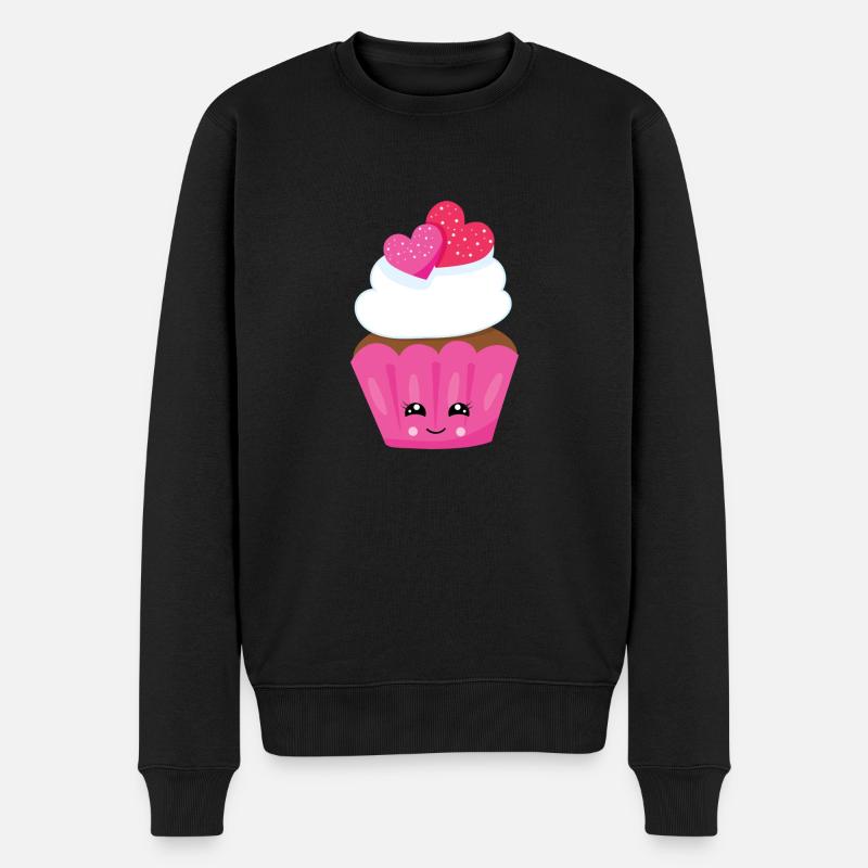 cupcake - Pull Premium bio Homme - noir