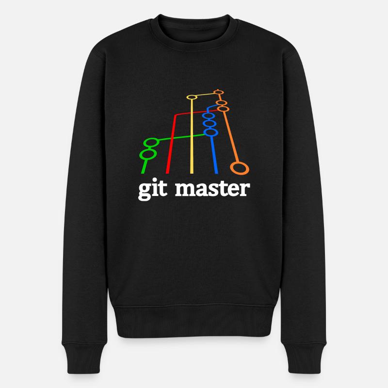 git master vWhite - Pull Premium bio Homme - noir