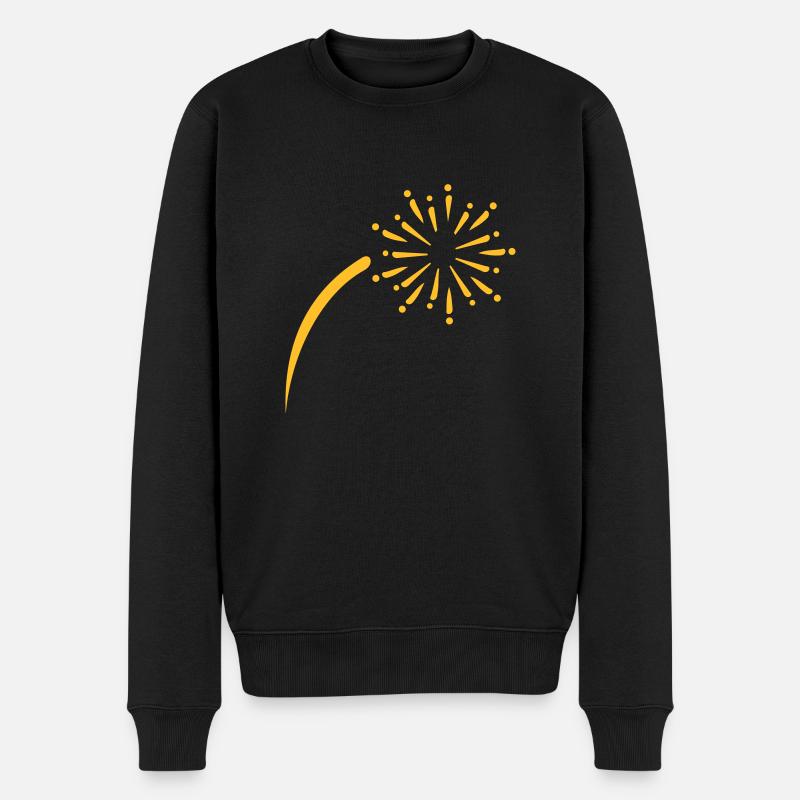 Feu d'artifice - Pull Premium bio Homme - noir