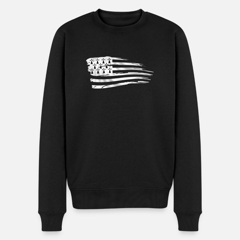 breizh bretagne 08 - Pull Premium bio Homme - noir