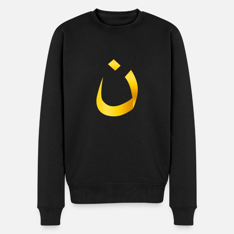 nazarener - Männer Premium Bio Pullover - Schwarz