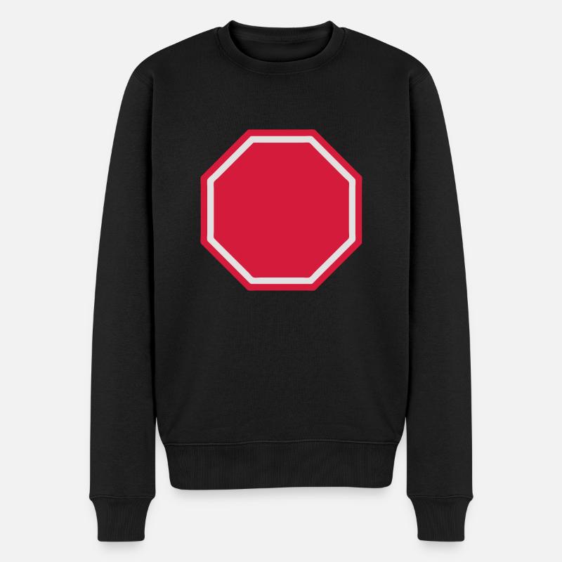 panneau stop vide 2101 - Pull Premium bio Homme - noir