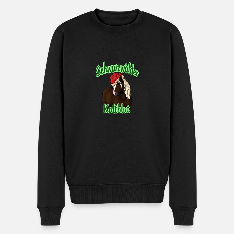 Schwarzwälder Kaltblut - Männer Premium Bio Pullover - Schwarz
