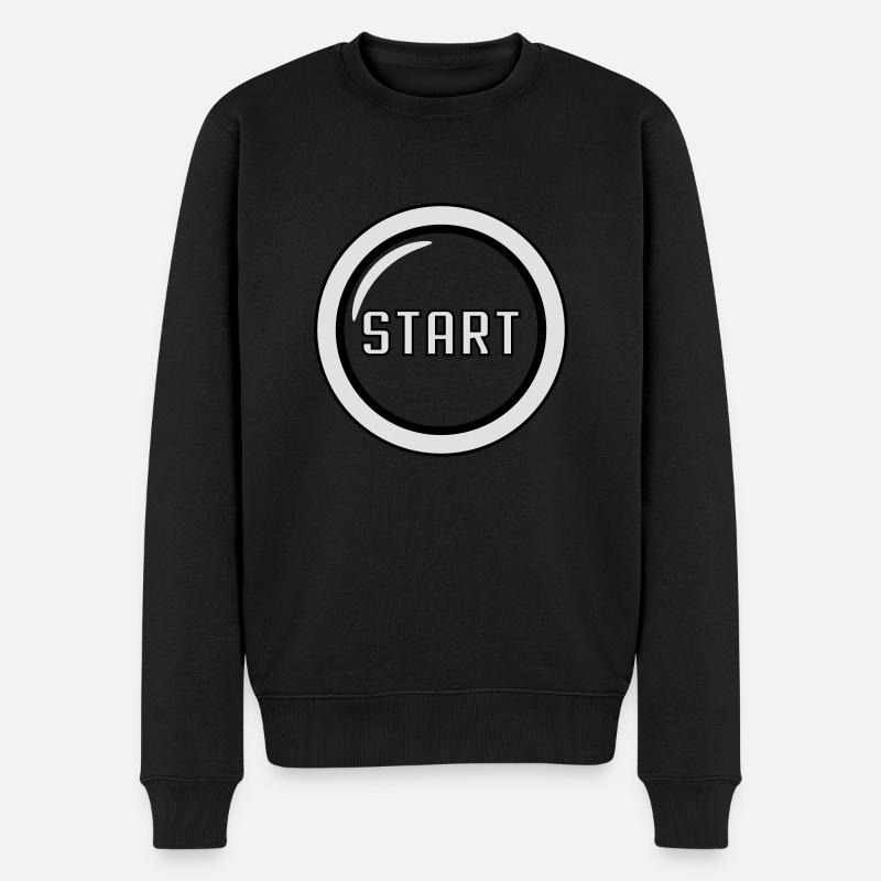interrupteur de démarrage - Pull Premium bio Homme - noir